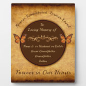 父を失うために記念品アイディアをパーソナライズ フォトプラーク (正面)