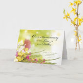 父を失う日，死と花 カード (黄色い花)