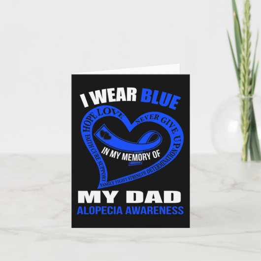 父を思い出して 円形脱毛症の啓発 カード (正面)