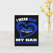 父を思い出して 円形脱毛症の啓発 カード (黄色い花)