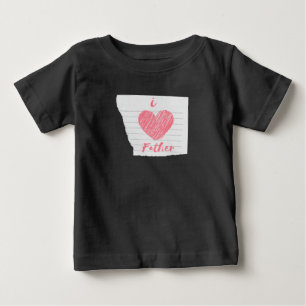 父を愛す ベビーTシャツ