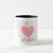 父を愛す マグカップ (中央)