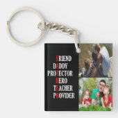 父アクリルパーソナライズされたキーチェーン キーホルダー (正面)