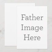 フラット招待状, サイズ: 12.7cm x 17.8cm, ペーパー: シグネチャーマット, 封筒: ホワイト (正面/裏面)