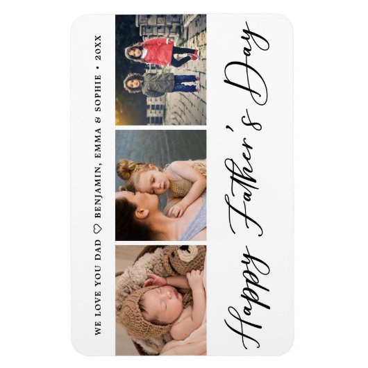 父エレガントの日の写真 マグネット (縦)