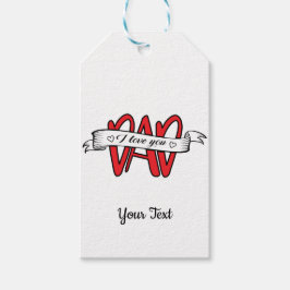 父エレガントの日I愛するパパ ギフトタグ