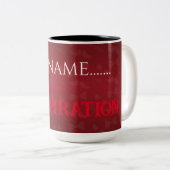 父カスタマイズの日の贈り物だだだめマグカップ ツートーンマグカップ (正面右)