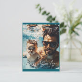 父カスタムと息子のはがきの写真1枚 ポストカード (スタンド正面)