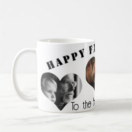 父カスタムの日のハート型フォトギフト コーヒーマグカップ