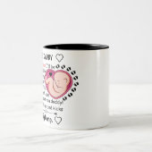 父カスタム父の日の贈り物をパパに贈る ツートーンマグカップ (中央)