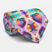 父カラフルの日のイチゴ ネクタイ (ロール)