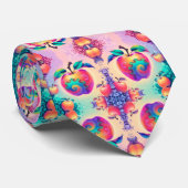 父カラフルの日のリンゴ ネクタイ (ロール)