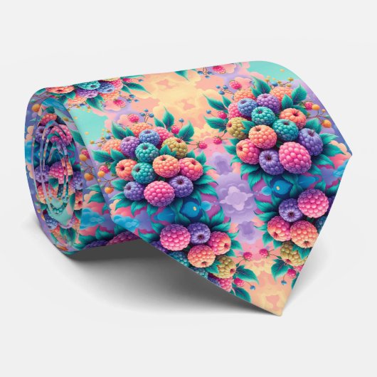 父カラフルの日の果実 ネクタイ (ロール)