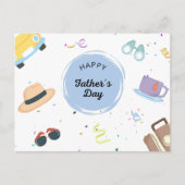 父カラフルの日 シーズンポストカード (正面)