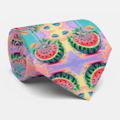 父カラフル祭のスイカ ネクタイ (ロール)