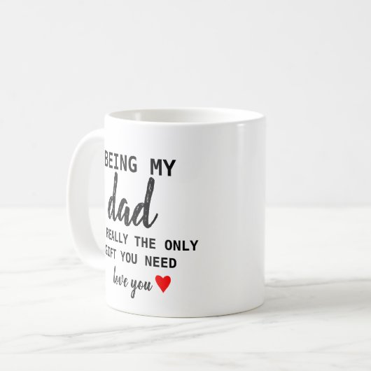 父ギフトおもしろい誕生日パパ父の日 コーヒーマグカップ (正面左)