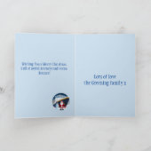 父クリスマスのクルーズの挨拶シークリムボ サンキューカード (内部)