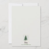 父クリスマスイングリーンコートタン絵を描紙 シーズンカード (裏面)