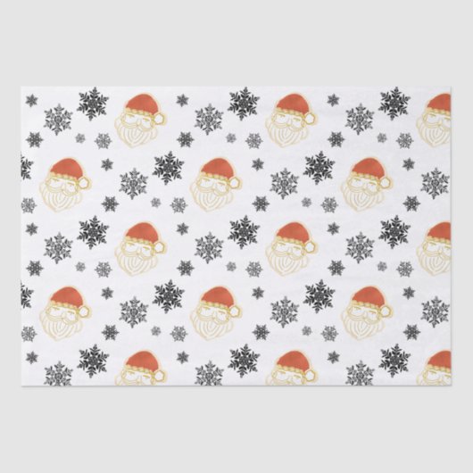 父クリスマスサンタクローススノーイラストレーション 薄葉紙 (正面)