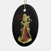 父クリスマスセラミックオーナメント セラミックオーナメント (左)