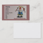 父クリスマスビジネスカード 名刺 (正面/裏面)