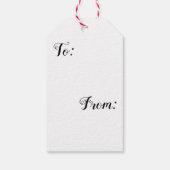 父クリスマスプレゼントラベル ビクトリアン ギフトタグ (裏面)