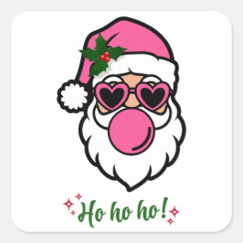 父クリスマスメリークリスマスステッカー スクエアシール
