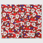 父クリスマスラッピング紙/ギフトラッピング ラッピングペーパー (フラット)