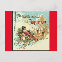 父クリスマスヴィンテージサンタクロース葉書