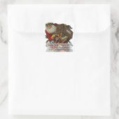 父クリスマスヴィンテージ住所 シール (バッグ)