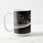 父クリスマス(1931)ヴィンテージアートクリスマスマグカップ コーヒーマグカップ (左)