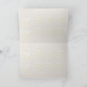 父クリスマスinグリーンコートとバッグ シーズンカード (内部)