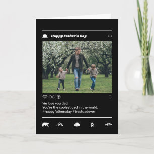 父クールの日パパInstagramポストのカスタム写真 シーズンカード