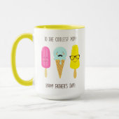 父クールポップ・アートのの日まで マグカップ (左)