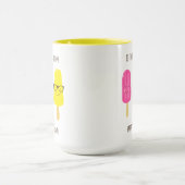 父クールポップ・アートのの日まで マグカップ (中央)