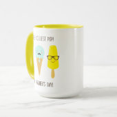 父クールポップ・アートのの日まで マグカップ (正面左)