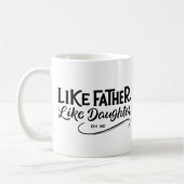 父シンプル様の娘のような写真 コーヒーマグカップ (左)