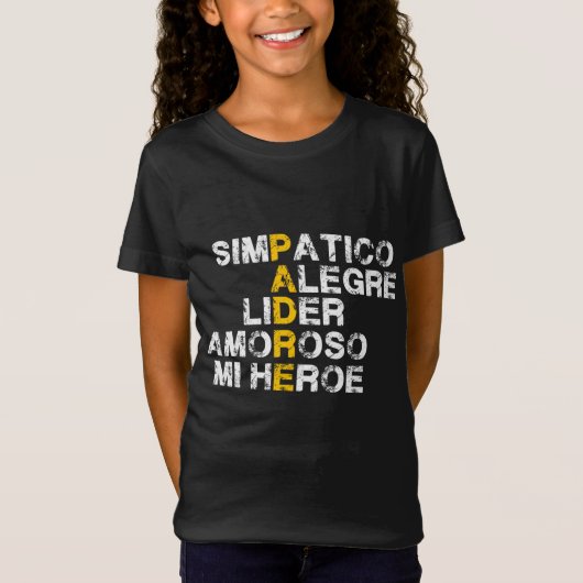 父スペインの日の頭字語 Tシャツ (正面)