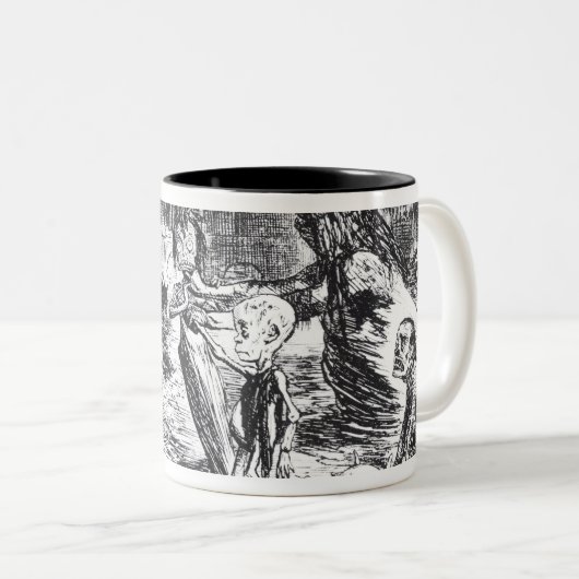 父テムズは彼の子孫を導入します ツートーンマグカップ (正面右)