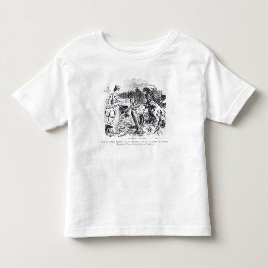 父テムズは彼の子孫を導入します トドラーTシャツ (正面)
