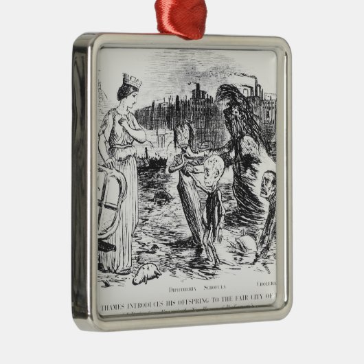 父テムズは彼の子孫を導入します メタルオーナメント (右)