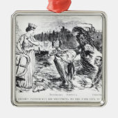 父テムズは彼の子孫を導入します メタルオーナメント (正面)