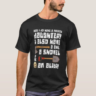 父デザインYes私は娘を持ってかわいらしいる Tシャツ