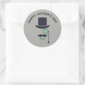 父トップハットボウタイモノクル ラウンドシール (バッグ)