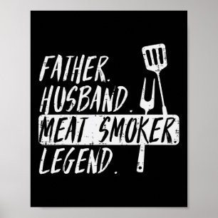 父ハスンドミートグリル伝説Bbqバーベキューグリル私をグリル ポスター