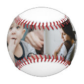 父ハートスクリプト父の日フォトコラージュ 野球ボール (正面)