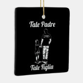 父パーソナライズされたと娘の父の日 セラミックオーナメント (右)