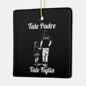 父パーソナライズされたと娘の父の日 セラミックオーナメント (左)