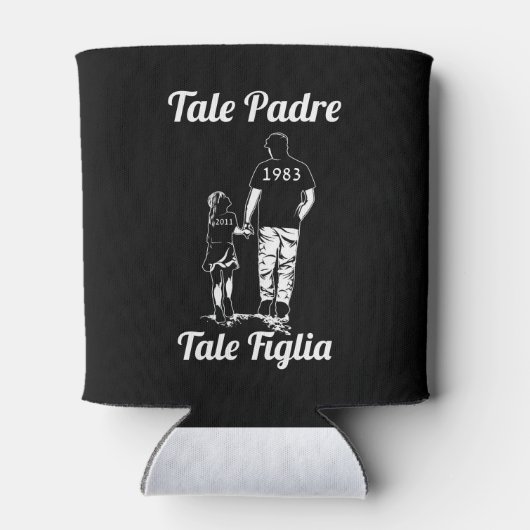 父パーソナライズされたと娘の父の日 缶クーラー (裏面)