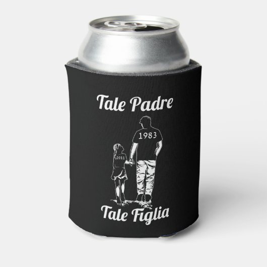 父パーソナライズされたと娘の父の日 缶クーラー (缶裏面)